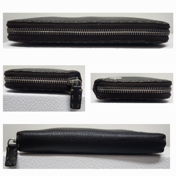 FENDI Selleria Leather Zip Around Wallet - Picture 6 of 16